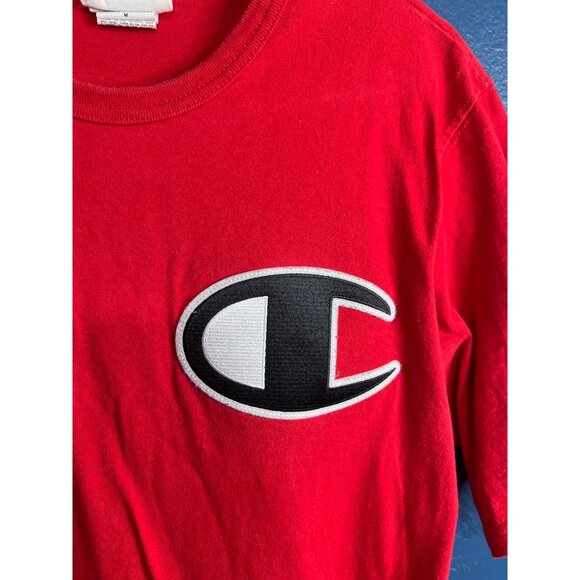 Champion Red T Shirt Mens Medium - Picture 2 of 7